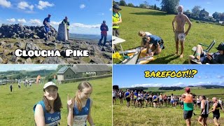 Clougha Pike fell race 2024  junior and senior races  plus the barefoot runner Bowland fells [upl. by Garret]