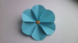 How To Make A Simple Paper Flower  DIY Crafts Tutorial  Guidecentral [upl. by Inirt263]