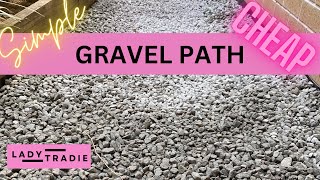 How to Make a Gravel Path  The Easiest and Cheapest Way [upl. by Phillida527]