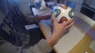 Unboxing adidas Brazuca VM Fotball Brasil 2014 [upl. by Yerroc826]