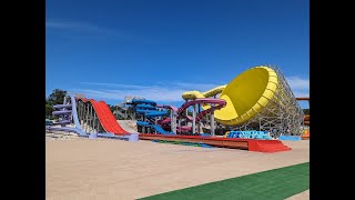 Aquapark  Aquacolors  Porec  Croatia  2023  All Slides  Alle Rutschen Aquacolors [upl. by Dall]