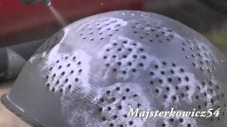 Test piaskarki domowej roboty 50l  Sandblasting DIY [upl. by Ettelegna]