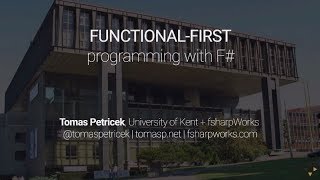 Functionalfirst programming with F  Tomas Petricek [upl. by Schwab]