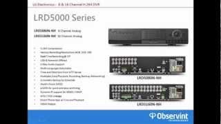 LG LRD5000 Series Security DVR Product Overview [upl. by Michaela83]