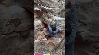 Steel Slopers Right V7  Dayton Pocket TN climbing bouldering tennessee chattanooga [upl. by Kassity]