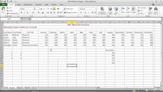 Excel 2010 Basics  Merging and Splitting Cellsmov [upl. by Doloritas]