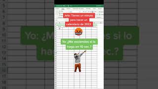 Como CREAR un CALENDARIO en Excel 2024 [upl. by Aicyla550]