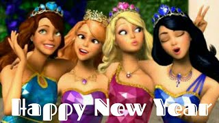 Happy New Year  Barbie  Abba  Animated Song  Whatsapp Status [upl. by Ennahgiel]