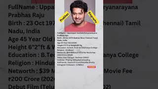 Prabhas Biography kalki sajni shorts 💐 [upl. by Arotak]