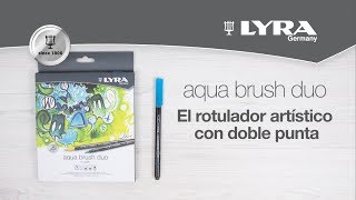 Lyra Aqua Brush Duo el rotulador artístico con doble punta [upl. by Yrahk]