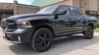 2019 Brilliant Black Crystal Ram 1500 Classic Express Blackout 4x4 [upl. by Niuqaoj]