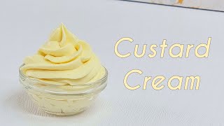 Custard Whipped Cream Frosting Recipe Vanilla Crème Diplomate Custard Cream Without Gelatine [upl. by Careaga]