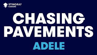 Adele  Chasing Pavements Karaoke With Lyrics [upl. by Small]