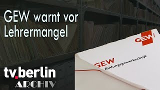 GEW warnt vor Lehrermangel [upl. by Ecnahoy]