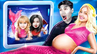 Pregnant Vampire vs Pregnant Mermaid Extreme Makeover From Vampire to Mermaid [upl. by Stroup44]