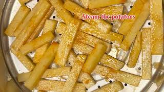 Perfectly Crispy Homemade Potato Fries  Easy Recipe [upl. by Hoi577]