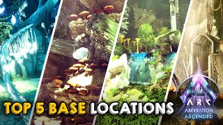 Top 5 Best Base Locations on Aberration  ARK Survival Ascended [upl. by Mathews413]