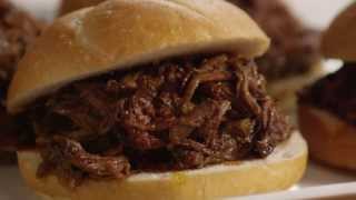 How to Make Slow Cooker Barbecued Beef  BBQ Beef Recipe  Allrecipescom [upl. by Oretos]