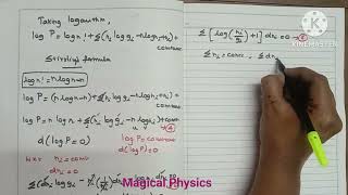 Maxwell Boltzmann Statistics derivation Explanation in Tamil [upl. by Mars]