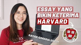 Bacain Essay Yang Bikin Keterima di Harvard Medical School [upl. by Lionel]