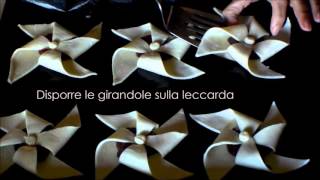 GIRANDOLE DI PASTA SFOGLIA ALLA NOCCIOLATA [upl. by Ednalrim]