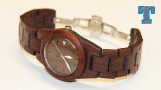 How to Make a Homemade Wooden Watch [upl. by Saqaw]