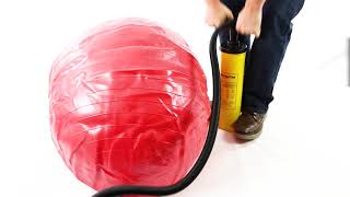 Inflating and Deflating an Exercise Ball [upl. by Enneyehc]