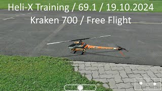 HeliX Training  691  19102024  Kraken 700  Free Flight [upl. by Oeak]