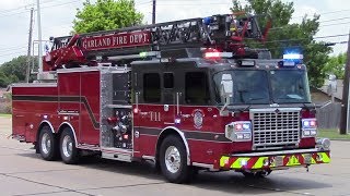 Garland Fire Dept New Truck 11 Responding Major Q [upl. by Odlavso]