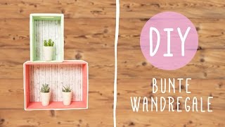 DIY mit Nina Moghaddam Bunte Wandregale für dein Zimmer ♡ ♡ ♡ [upl. by Chatwin]