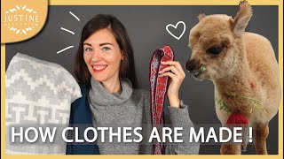 How clothes are made from start to finish including cute alpacas [upl. by Nisbet]