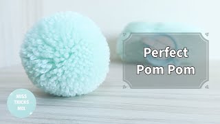 DIY How to make a perfect pom pom  Yarn Craft [upl. by Yrellav]