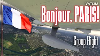 VATSIM group flight from Elstree EGTR to ToussuLeNoble LFPN [upl. by Fablan]