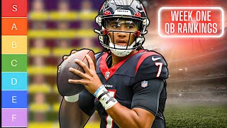 Quarterback Rankings Tiered for Week One of 2024 Fantasy Football Who Is 1 Mahomes Allen [upl. by Tavia]