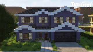 Minecraft Suburban House Tutorial 23 [upl. by Attenoj]