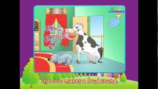 Mouse amp Cow  Diphthong au Phonics Story  ow ou [upl. by Ahsenyl]