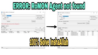 34 ERROR RoMON Agent not found Add it to Managed List  Bangla  Shohag IT Village [upl. by Yand]