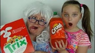 Pop Tarts And Cereal Challenge Victoria Annabelle Granny Toy Freaks Freak world [upl. by Leis468]