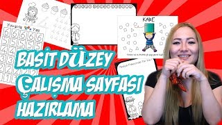 Basit Düzey Çalışma Sayfası Hazırlama [upl. by Hera]