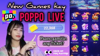 POPPO LIVE PAANO GAMITIN ANG TICKETS SA POPPO  PAANO MAGLARO NG FISHBATTLE  COCODP [upl. by Bathilda]