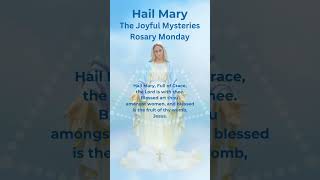 Hail Mary Rosary Prayer  Rosary Monday  Joyful Mysteries  Calm Music  Ave Maria Piano hailmary [upl. by Yraillih551]