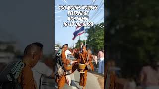 100 Moines novices en pèlerinage bouddhiste à Koh Samui auj [upl. by Rednaskela]