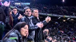 Abidals return Éric Abidal is given a standing ovation at Camp Nou [upl. by Shoifet]