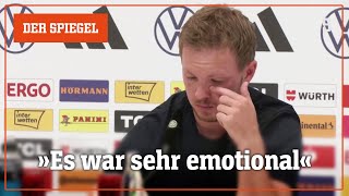 Nagelsmann kämpft mit den Tränen – Pressekonferenz zum EMAus  DER SPIEGEL [upl. by Lola711]