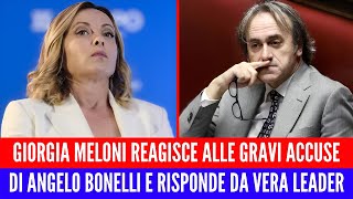 ANGELO BONELLI PROVOCA E VIENE TRAVOLTO DALLA DURA REPLICA DI GIORGIA MELONI IN SENATO [upl. by Waller506]