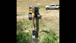 FAE BL3EX forestry mulcher in action with a SANY excavator [upl. by Llatsyrk993]