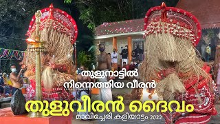 തുളുവീരൻ ദൈവം പുറപ്പാട് മാവിച്ചേരി കളിയാട്ടം Thuluveeran Mavicheri Kaliyattan theyyam kaliyattam [upl. by Innep260]