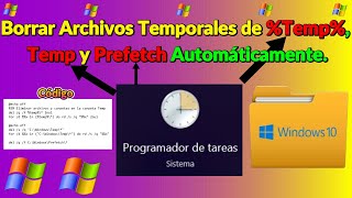 Programar la Eliminación Automática de Archivos Temporales en Temp Temp y Prefetch en Windows [upl. by Powder]