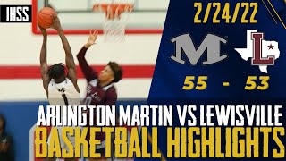 Arlington Martin vs Lewisville  2023 Boys Basketball Highlights [upl. by Aubree]