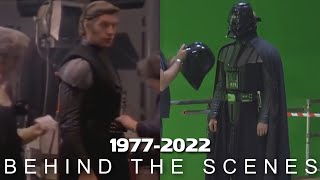 Darth Vader behind the scenes 19772022  On the set of Star Wars [upl. by Aihsyt]